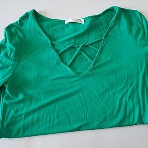 Green shirt